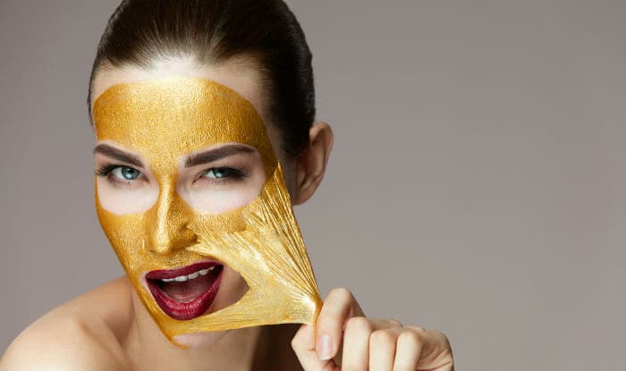 Golden Glow Peel Off Mask in hindi